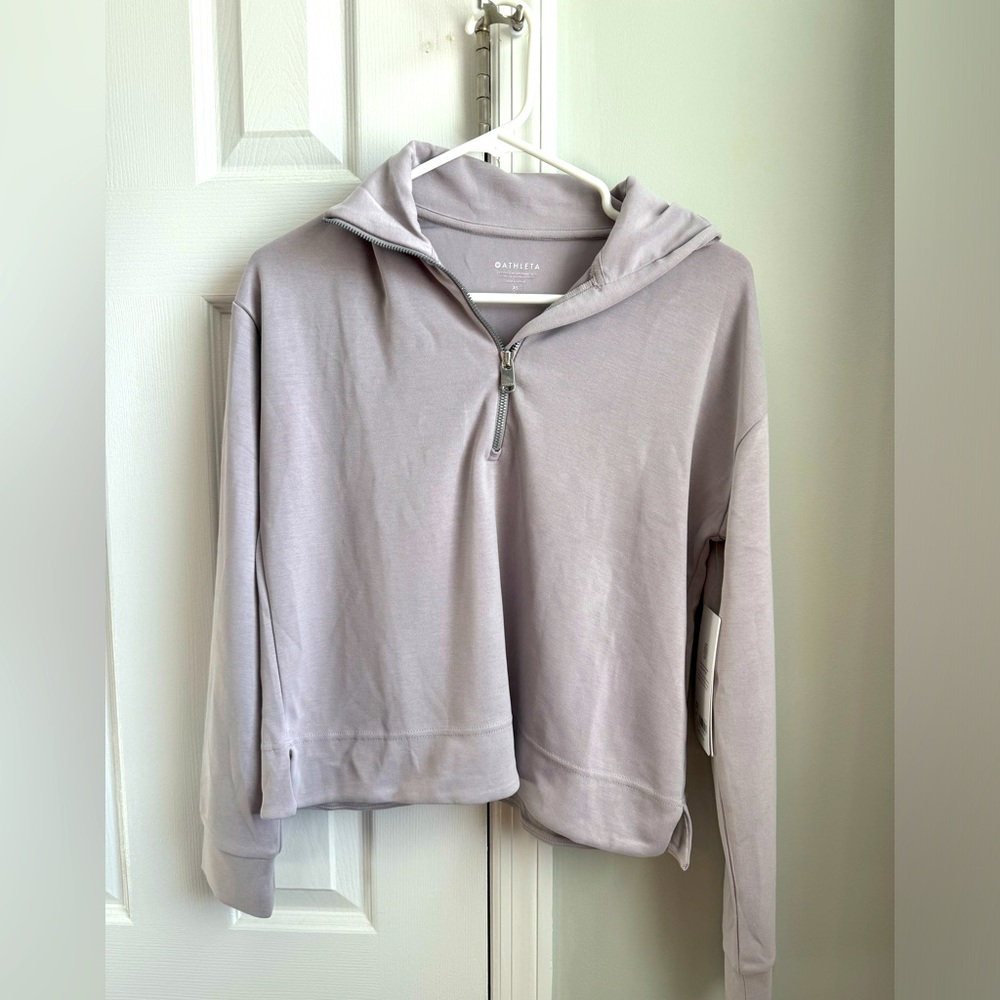 Athleta Seasoft Quarter zip NWT